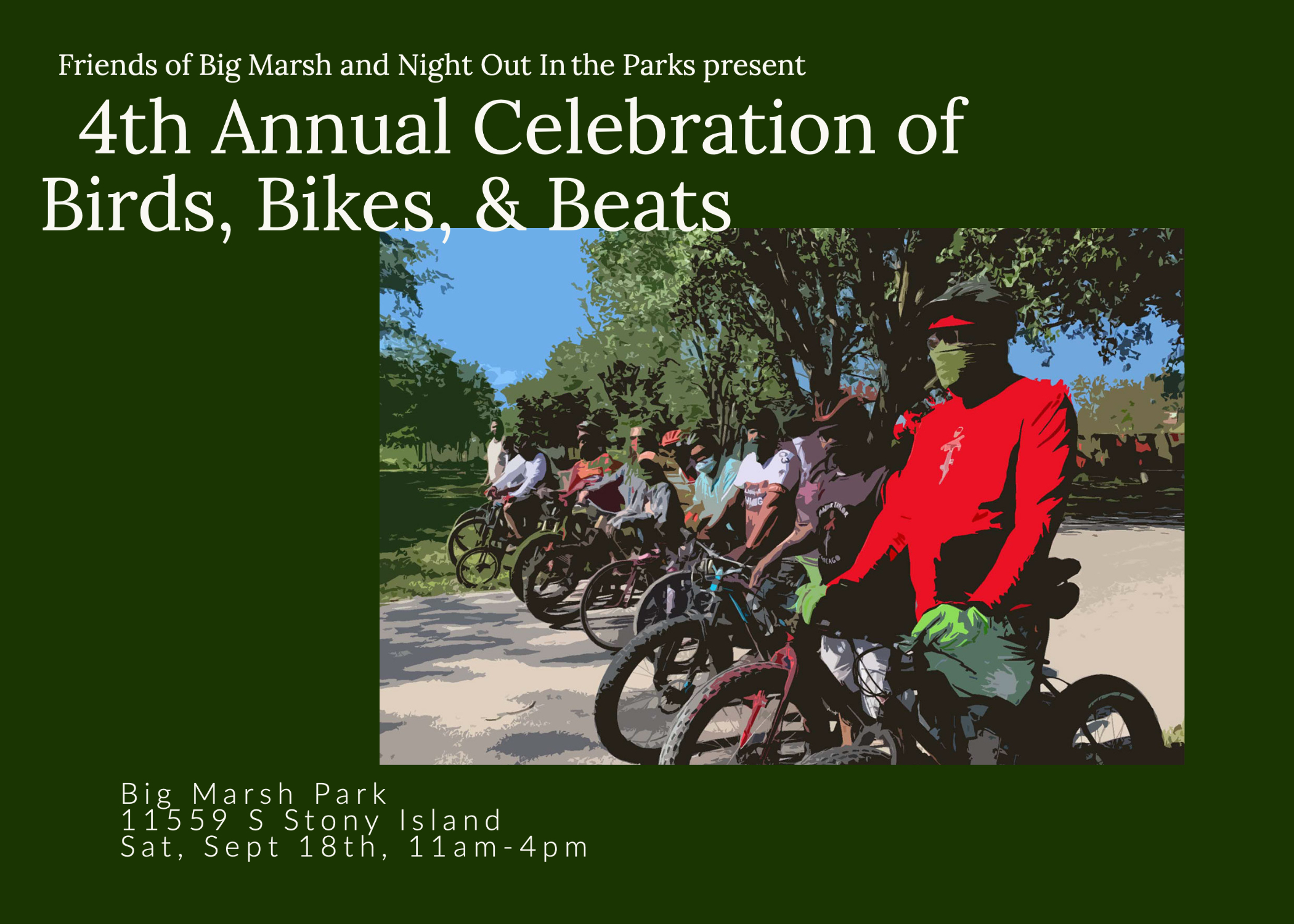 4th Annual Celebration of Birds, Bikes, and Beats!